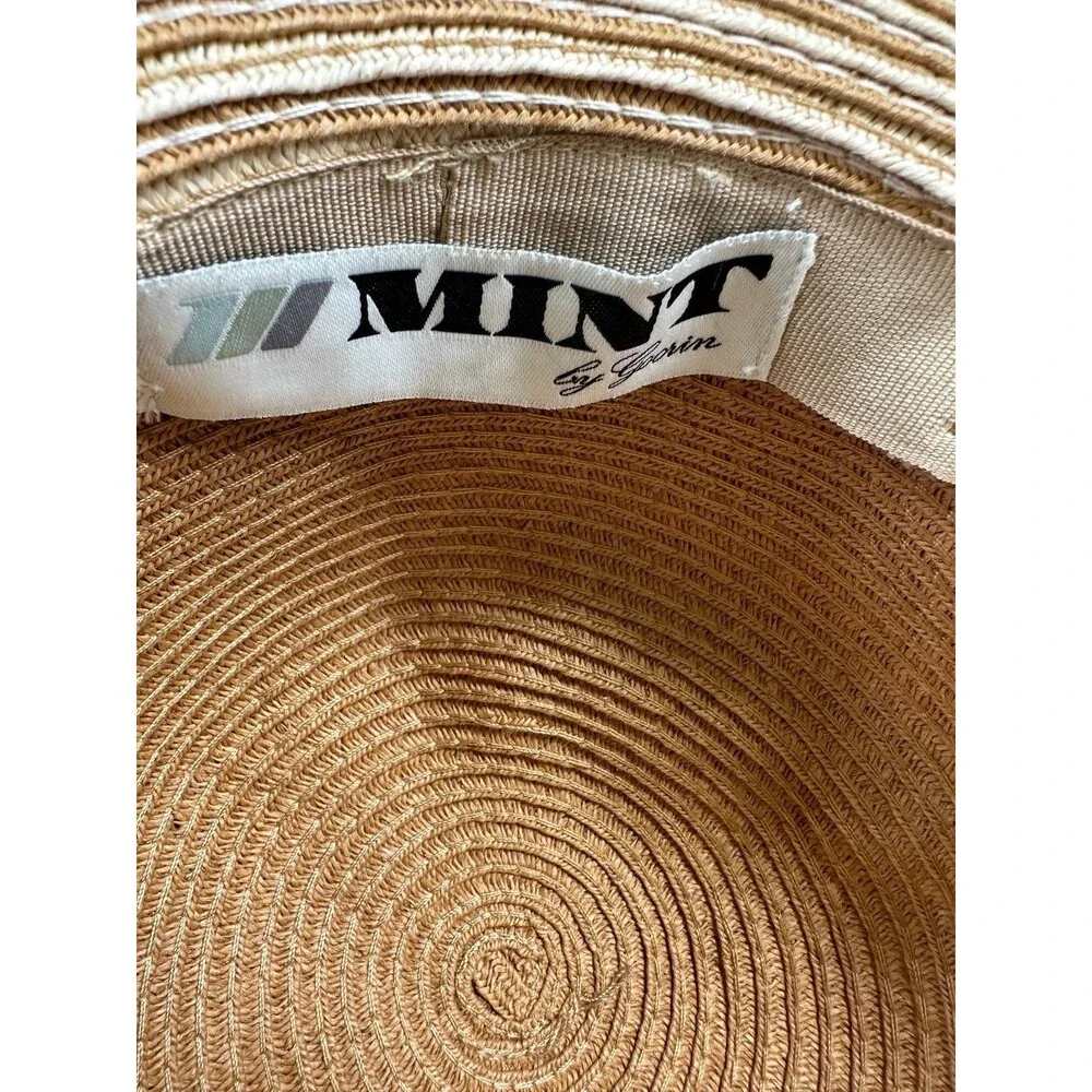 Mint By Goorin Paper Large Two Tone Layered Brim Summer Floppy Sun Hat One Size